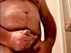 Bear Drops The Towel And Releases A Load In The Bathroom While The Wife Is Aslep