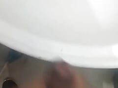 Masturbating at home in the sink