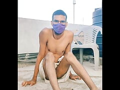 Hindu boy rub dick between legs cum