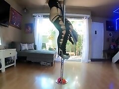 'Pole dancing milf babe teases the neighbors while seducing you'