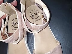 found cute sandals in customer passenger floorboard