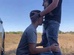 'Straight guy fuck gay friend outdoor bareback and cum in ass'