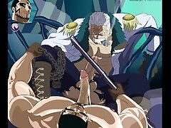 'Meet and Fuck Gay - Vergo x Smoke - One Piece Hentai P72'