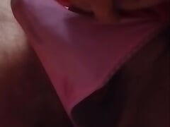 A quick cum in my pink panties