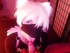 'Tied Femboy Despretly Trying To Cum While In Chastity Cage'