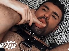 'TWINKPOP - Ian Greene Obediently On The Floor In His Collar And Leash Waiting To Get Fucked'