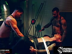 Sub Bitch Derek Cage Deliciously Dom'd By Hunks & Creampied