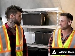 'Warehouse Coworkers Assfuck The Newbie'