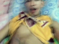 'Alex Dy, Filipino Inked Boy, Jerking Off Inside His Room'