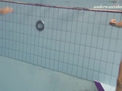 'Russian hot teens swim nude underwater'