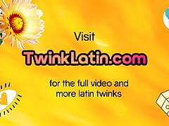 Homemade Latin twink fingers ass n jerks cock in solo action