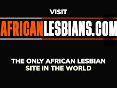 'Ebony Amateur Lesbians Having Sex in The Shower'