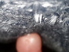 Cumming on fuzzy blanket