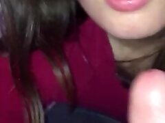 'Beautiful amateur teen licks balls eats ass sucks and fucks'