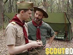 'Scoutmaster Breeds His Scout Apprentice'
