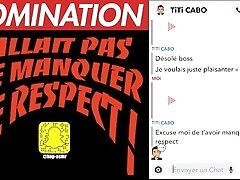 'Quand une Pute me Manque de Respect , Je m'énerve ! Conversation Snap - Domination Audio Français'