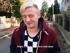 '  CZECH HUNTER 487 -  Hot Blonde Twink Takes On A Dick With Pleasure'