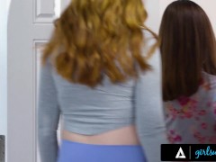 'GIRLSWAY - Hot Redhead Gets Pounded By Her Bestie After She Brought Her A Strapon'