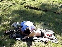 'Fan request! Outdoor nude, fucking, pussylicking, cumshot in the forest'