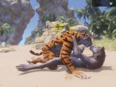 'Wild Life / Lesbian Furrie Porn Tiger and Wolf Girl'