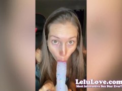 'Lots of POV dildo blowjob action, sniffing panties JOI, ruined orgasm femdom, closeup of my freshly fucked pussy - Lelu Love'
