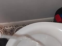 My cock tip peeing