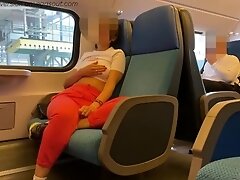 'CRAZY slut teen gets dirty on the train and gives me a blowjob among the passengers - SUB ITA&ENG'
