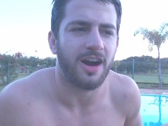 'wet white boxers heart-throbbing guy gives gay men masturbation instructions and encouragement joi'