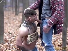 'Outdoor Bareback With Submissive Homo'