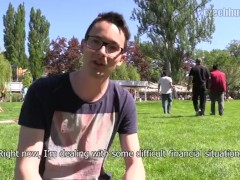 '  CZECH HUNTER 355 -  Twink Gets Picked Up From The Park & Gets His Hairy Ass Drilled'