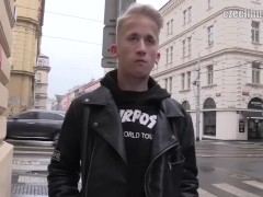 '  CZECH HUNTER 397 -  Blonde Stud Picked Up From The Streets & Enjoys A Dick Up His Smooth Ass'