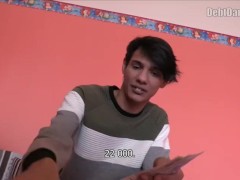 '  DEBT  DANDY 242 - Twink Gets On His Knees And Starts Sucking Cock In POV'