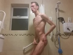 'extremely skinny teen masturbates and takes a steamy shower (sexy body)'