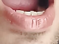 Fresh sexy mouth hole fuck solo