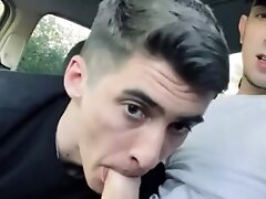 'Daniel suck’s Jack cock in car outdoor'