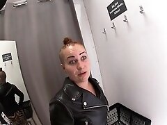 'Blowjob in changing room and cumwalk of fame trought shopping mall,PUBLIC!'