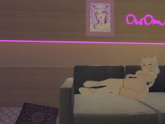 'Hot Angel sits on your face ?? POV Facesitting with intense moaning in VRchat [uncensored 3d hentai]'