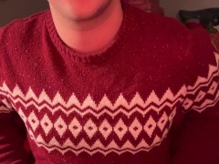 'Home from College JOI, Cum on Christmas  Sweater'
