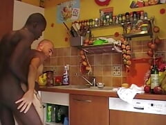 110 Jess fucked by ebony boy plumbeer with xxl cock in the kitchen