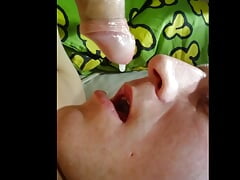 A lovely orgasm after short selfsuck cum in mouth