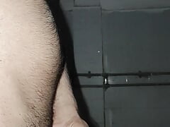 a man masturbating at night